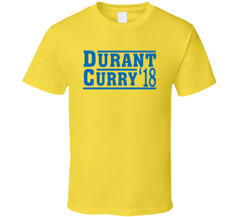 Kevin Durant Stephen Curry 2018 Golden State Election Style Champs Basketball Fan T Shirt