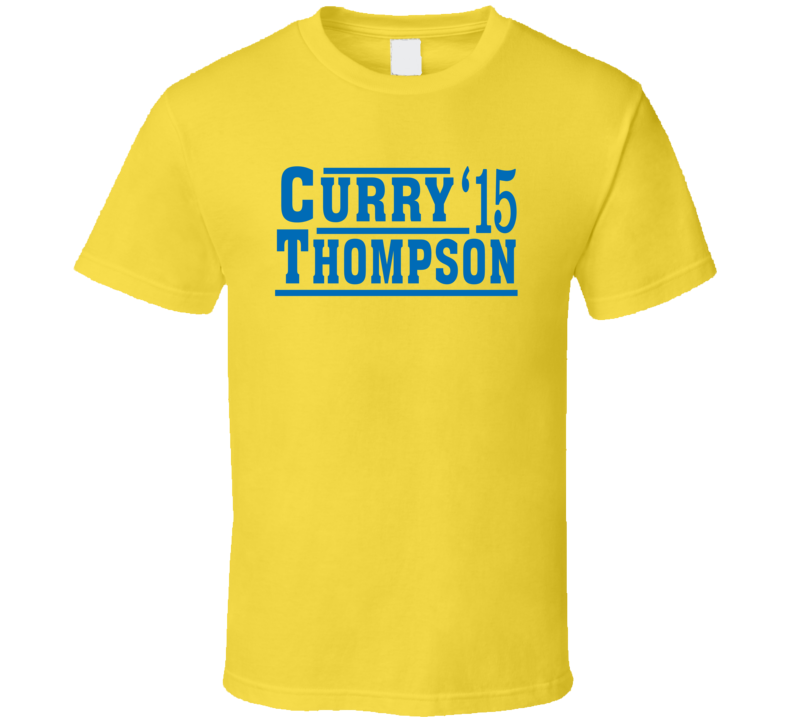 Stephen Curry Klay Thompson 2015 Golden State Election Style Champs Basketball Fan T Shirt