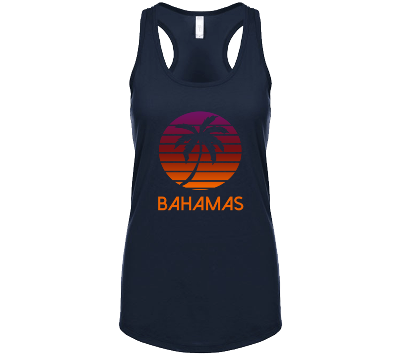 Bahamas Sunset Retro Gift Tanktop