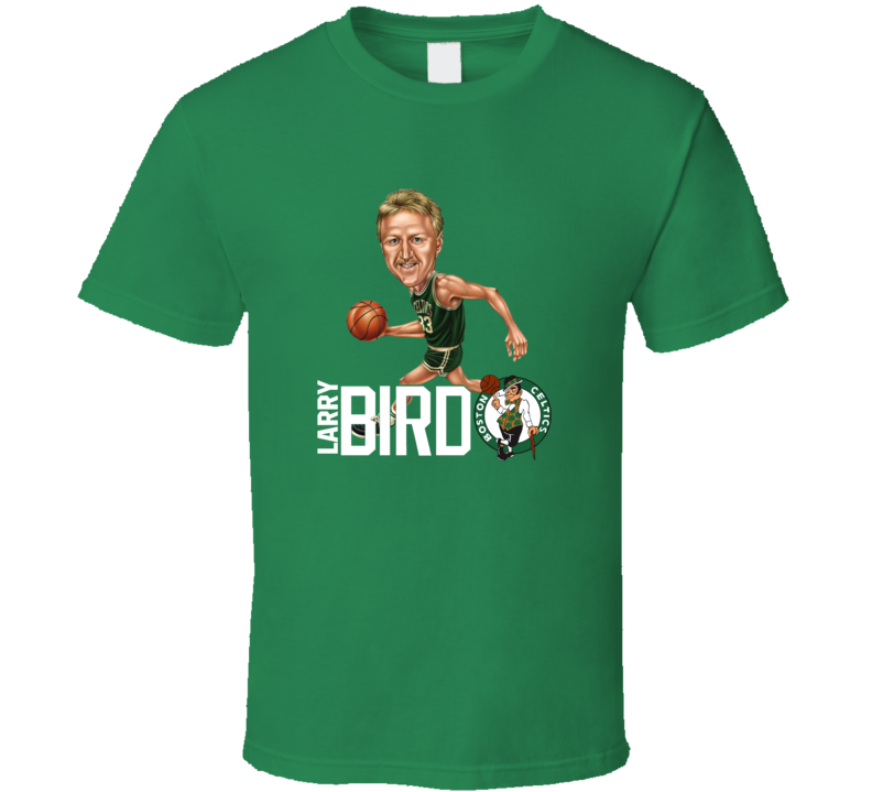 Larry Bird Retro Vintage Caricature Basketball Fan T Shirt