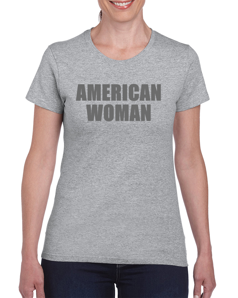 American Woman Cool Sexy Patriotic Ladies T Shirt
