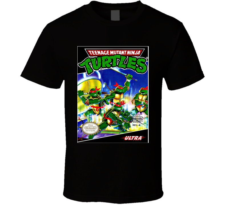 Turtles Nes Retro Video Game T Shirt