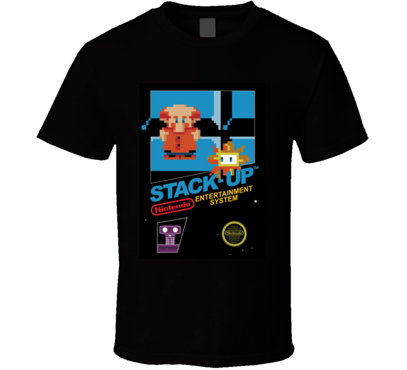 Stack Up Nes Retro Video Game T Shirt