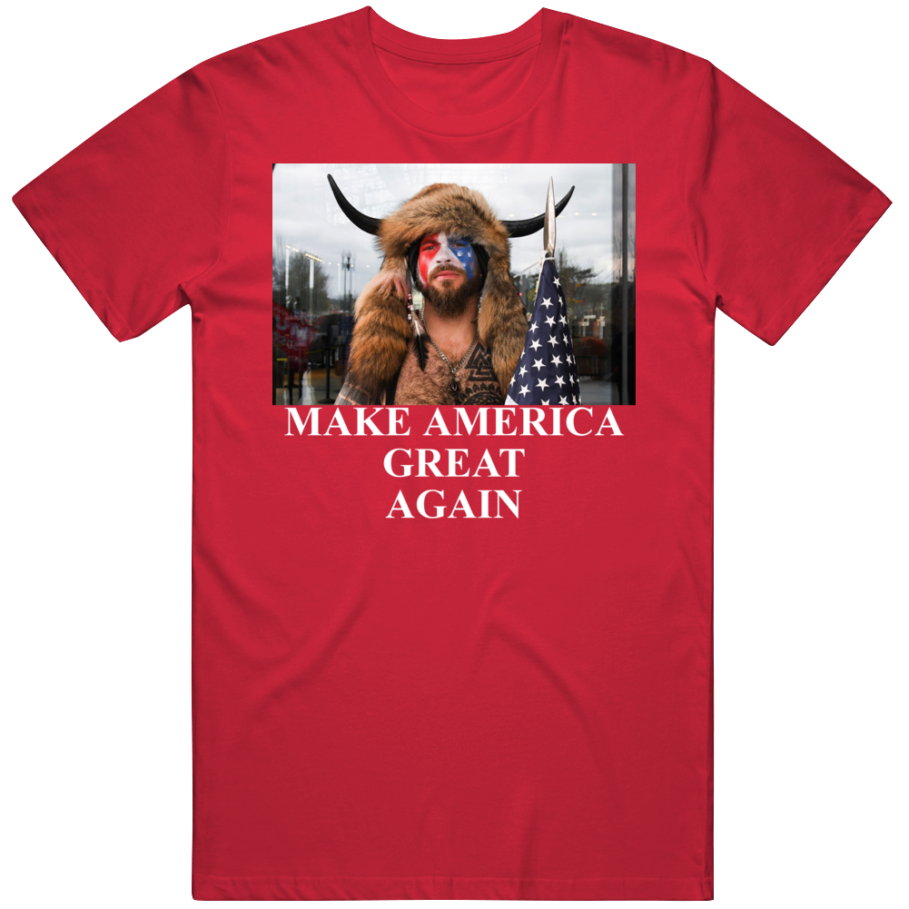 Jake Angeli Shirtless Horned Man Trump Maga Supporter V3 T Shirt