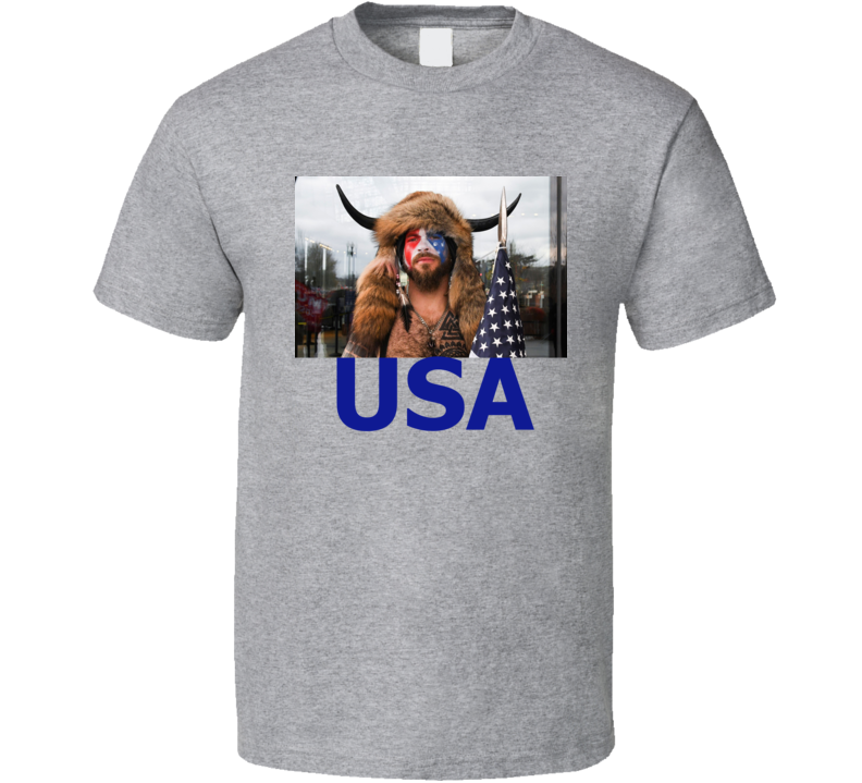 Jake Buffalo Head Guy Usa Supporter T Shirt