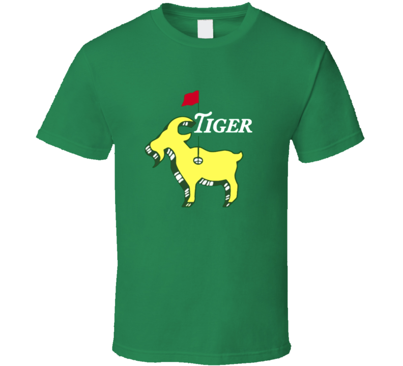 Tiger Woods Augusta Goat Golf Golfing T Shirt