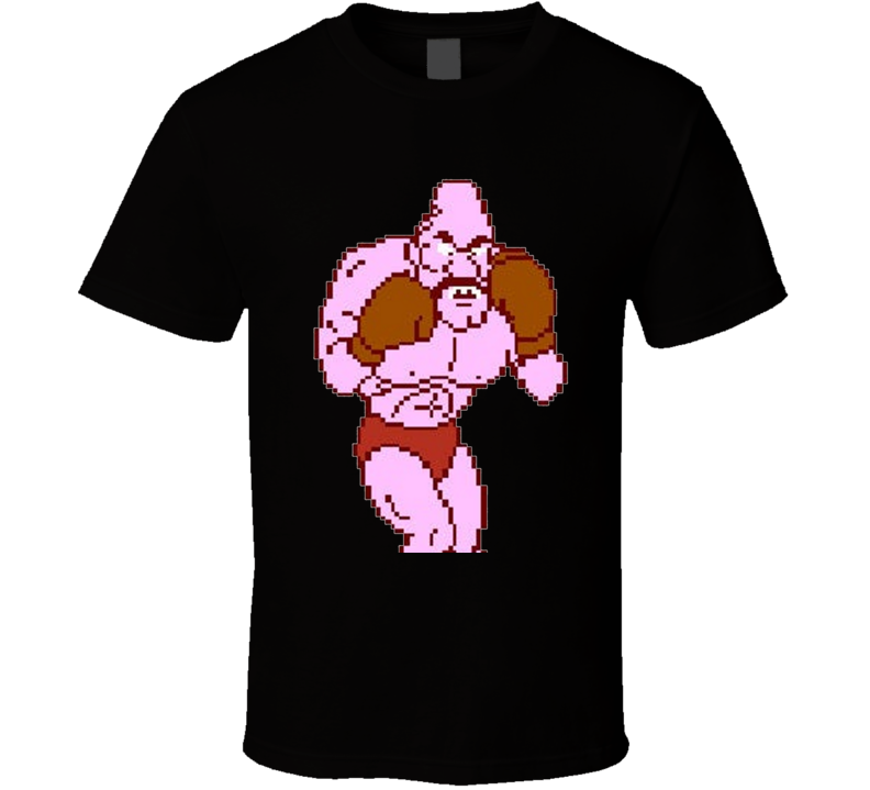 Cool Classic Video Game Mike Tyson's Punchout Soda Popinski T Shirt