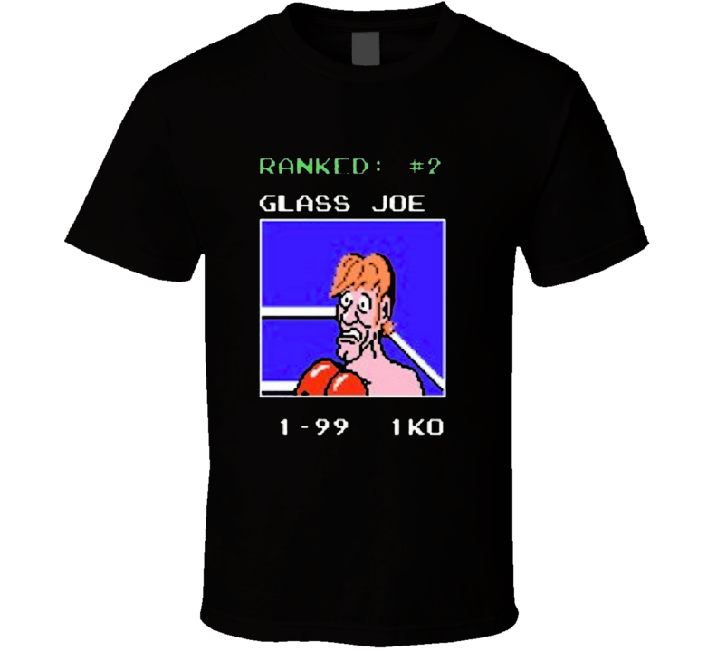 Glass Joe Classic Video Game Nes Mike Tyson's Punchout T Shirt