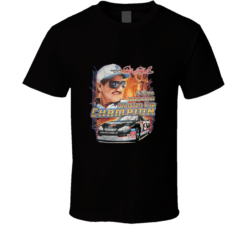 Dale Earnhardt 7 Time Winston Cup Hampion Racing V2 T Shirt