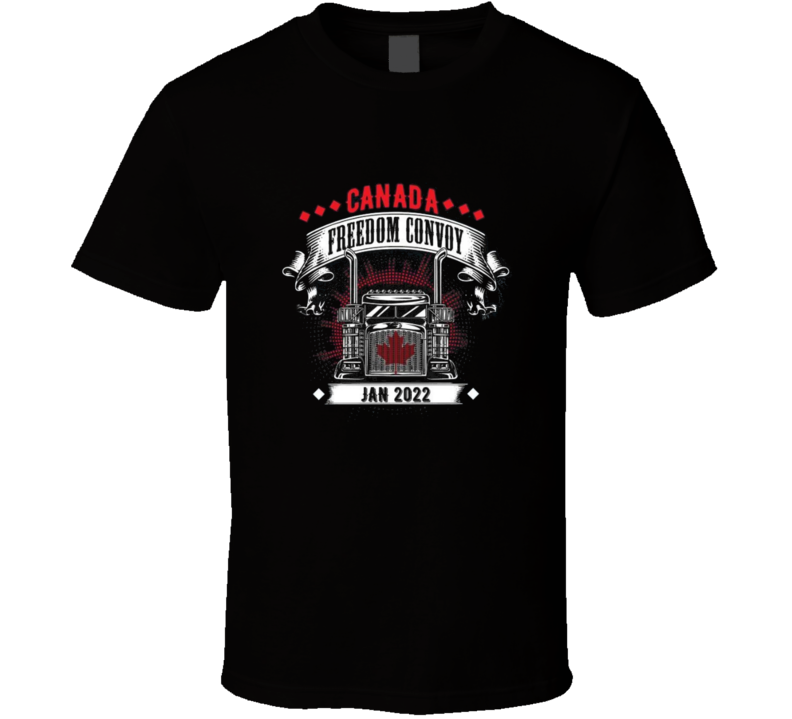 Freedom Convoy Truckers Canada Support T Shirt