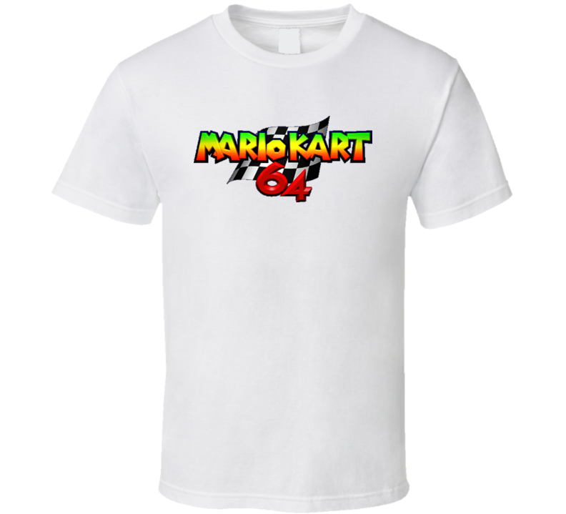 Mario Kart Nintendo 64 Logo Video Game T Shirt