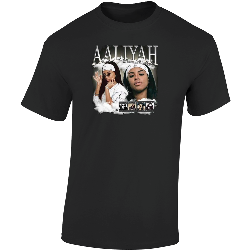 Aaliyah Retro Vintage Singer Music T Shirt