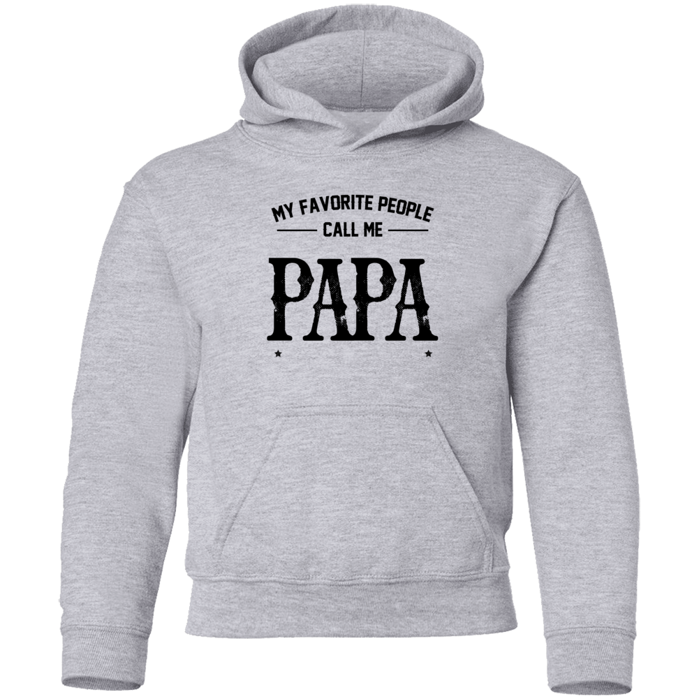 Fathers Day Custom Name Papa Youth Hoodie