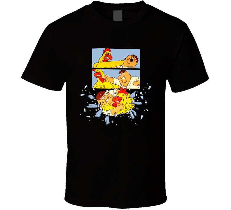 Peter Griffin Vs Giant Chicken Rematch Cartoon T Shirt