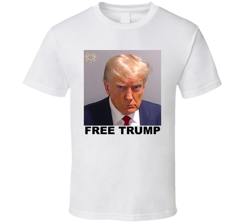 Free Donald Trump Jail Mugshot T Shirt