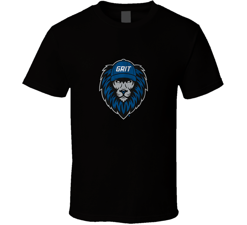 Grit Lion Detroit Footbal T Shirt