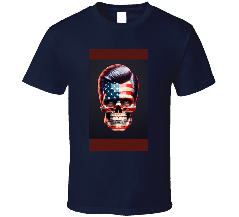 Us Skull Patriotic Political T Shirt