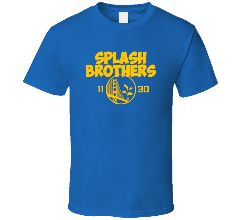 Golden State Splash Brothers Stephen Curry and Klay Thompson Warriors Basketball Logo T Shirt