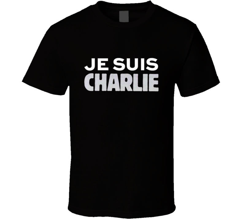 JE SUIS CHARLIE France Paris Solidarity Freedom Magazine Charity T Shirt