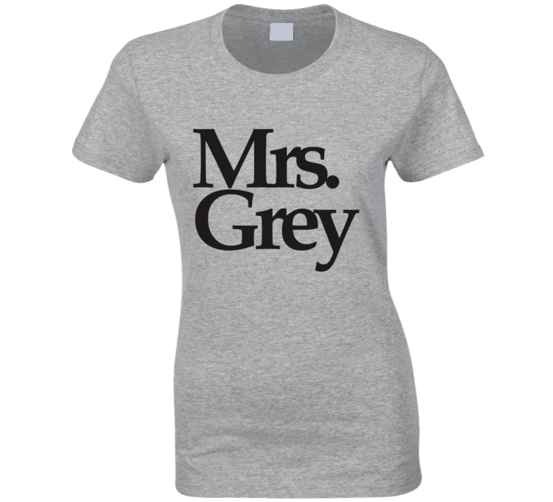 50 Shades of Grey Mrs. Grey Womens Erotic Movie T Shirt