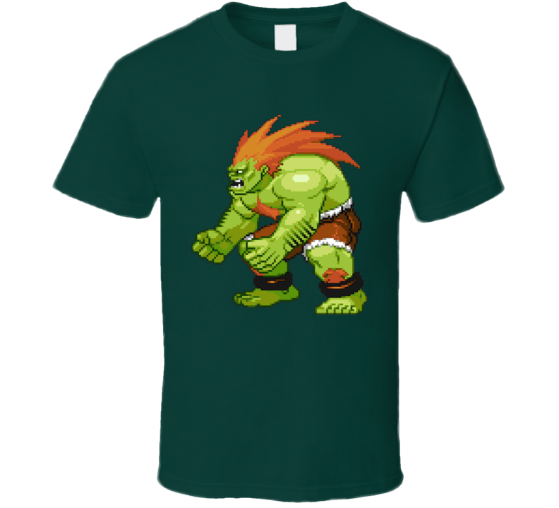 Blanka Street Fighter Video Game T Shirt