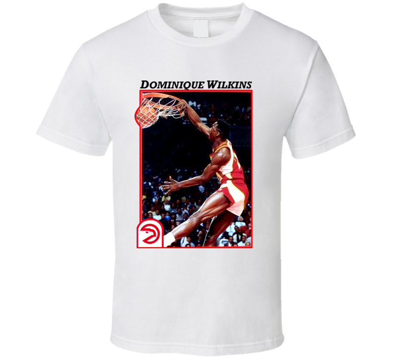 Dominique Wilkins Classic Basketball Card T Shirt