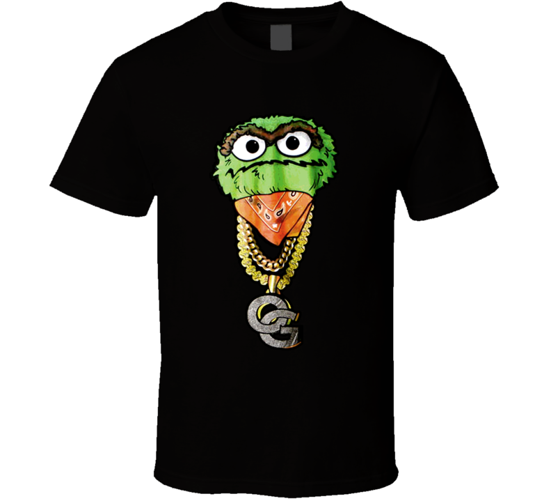 Oscar The Grouch Gangster Hip Hop Rap Cool T Shirt
