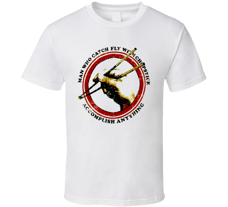 Karate Kid Chopsticks Vintage Retro T Shirt