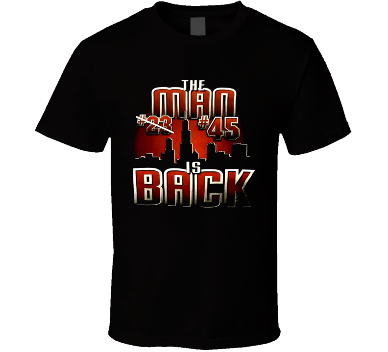 Jordan Bulls Man Is Back Vintage Basketball T Shirt