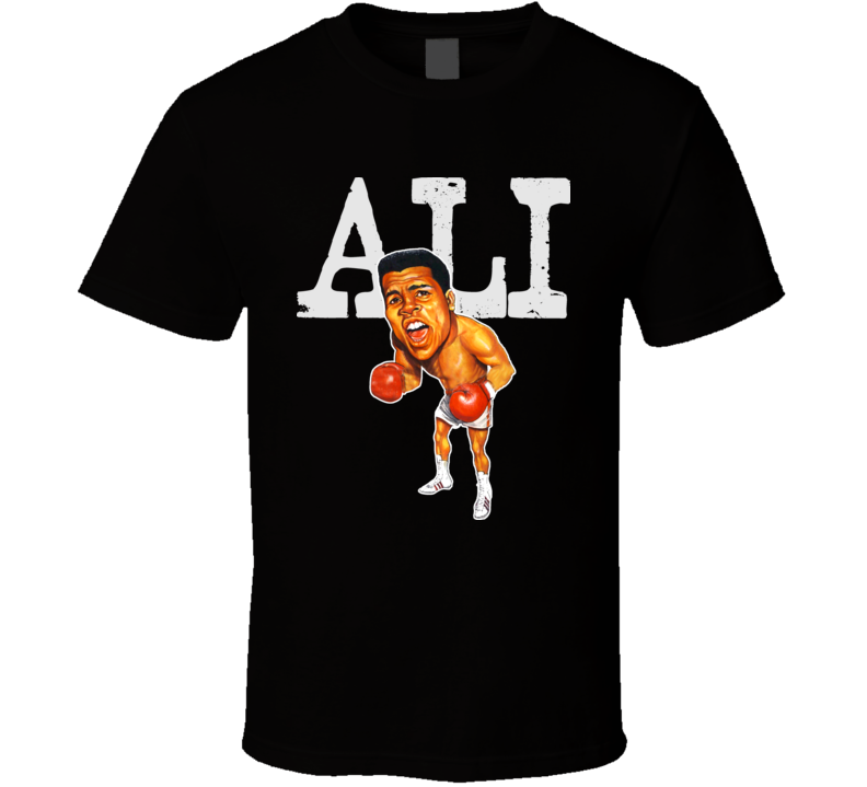 Muhammed Ali Caricature Boxing Vintage T Shirt