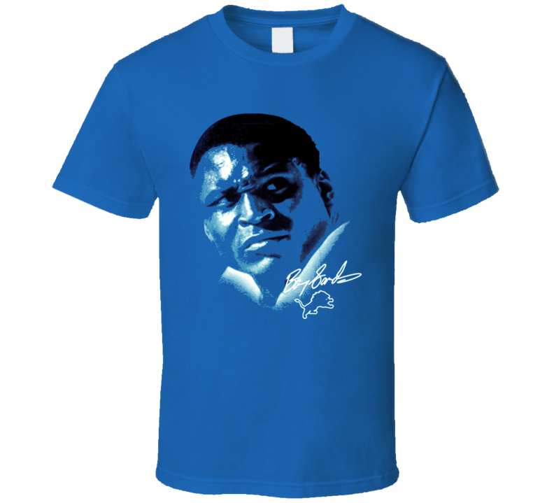 Barry Sanders Detroit Football Cool Vintage T Shirt