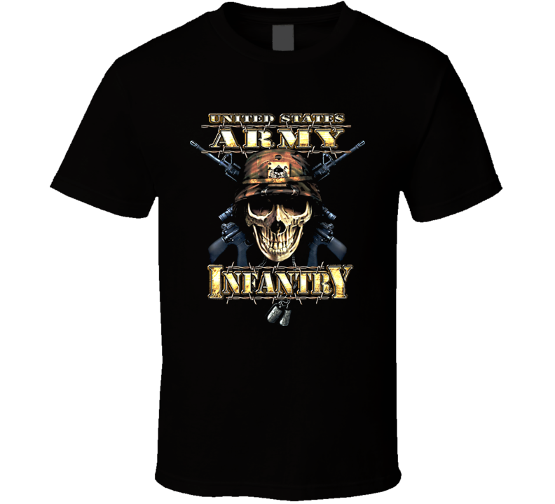 United States Infantry Skull Army T Shirt