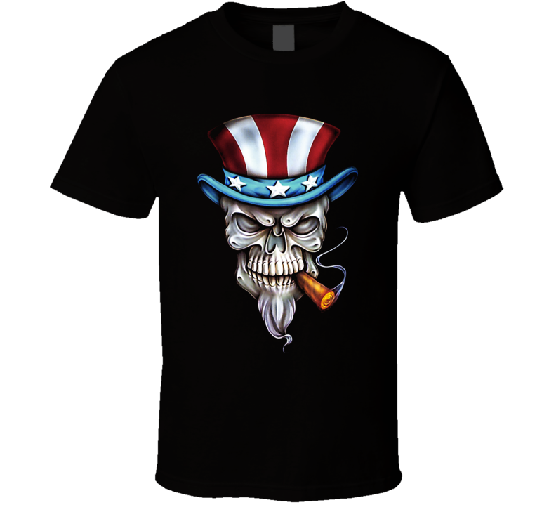 Uncle Sam Skull Cool T Shirt
