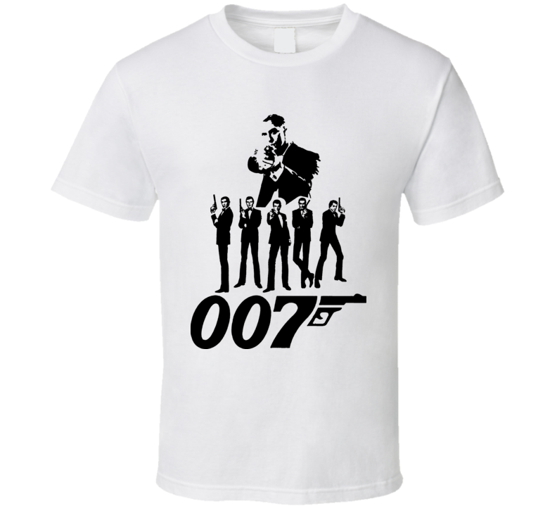 James Bond 007 Vintage Logo T Shirt