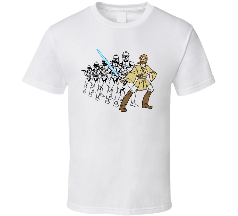 Obi Wan Kenobi Clone Wars Cartoon T Shirt