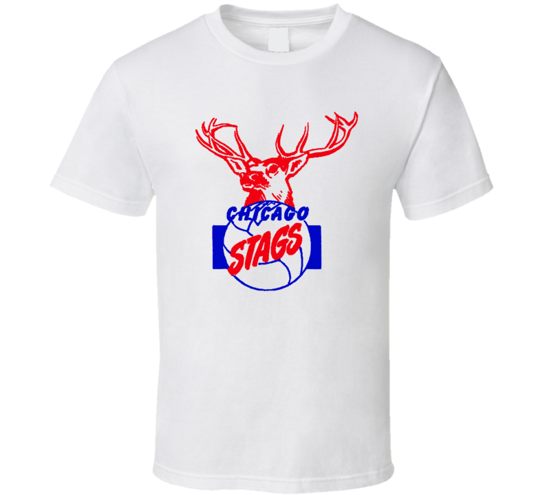 Chicago Stags Vintage Basketbal Team T Shirt
