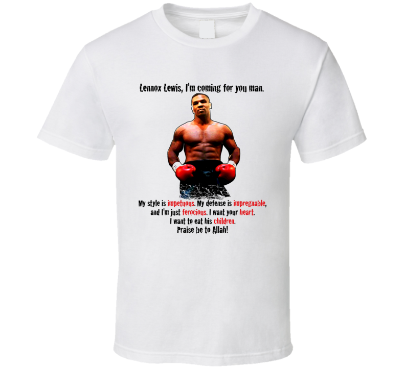 mike tyson boxing t shirt