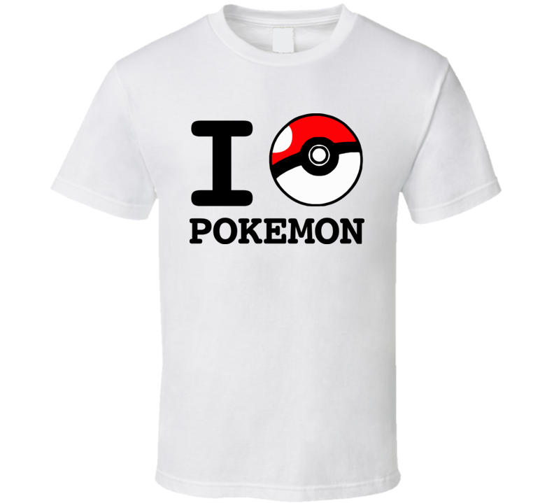 I Heart Pokemon Anime Tv T Shirt