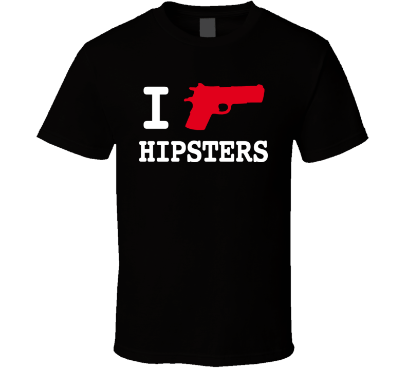 I Heart Hipsters Funny T Shirt