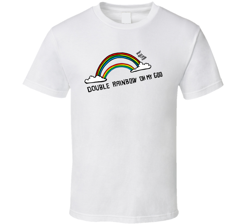 Double Rainbow Funny Youtube T Shirt