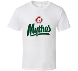 mythos beer t shirt