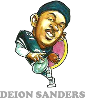 Deion Sanders Dallas Football Retro Vintage Caricature Cartoon T Shirt